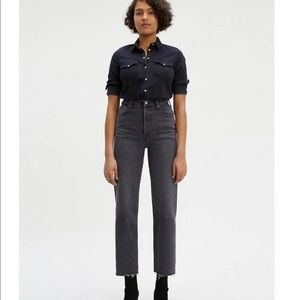 levi’s ribcage straight ankle jeans